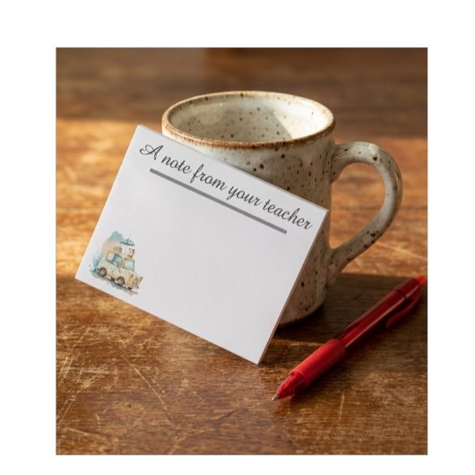 Persoonlijke notitieblok voor basisschoolleerkrach post-it® notes