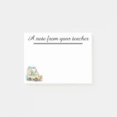 Persoonlijke notitieblok voor basisschoolleerkrach post-it® notes (Voorkant)