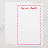 Persoonlijke notitieblokken met monogram en schelp briefpapier (Voorkant / Achterkant)
