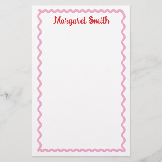 Persoonlijke notitieblokken met monogram en schelp briefpapier (Voorkant)