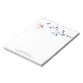 Persoonlijke Notitieblokken Waterverf Rode Libel (Linkerzijde)