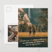 Persoonlijke notitiefoto Sla het Briefkaart Datum  (Voorkant / Achterkant)