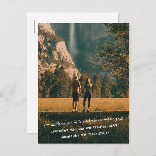 Persoonlijke notitiefoto Sla het Briefkaart Datum (Voorkant / Achterkant)