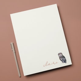 Persoonlijke Notitiekaart van Uil Notitiekaartje