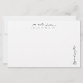 Persoonlijke Notitiekaarten Quill & Ink Briefpapie Briefpapier (Voorkant)