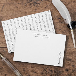 Persoonlijke Notitiekaarten Quill & Ink Briefpapie Briefpapier
