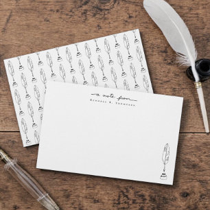 Persoonlijke Notitiekaarten Quill & Ink Briefpapie Briefpapier