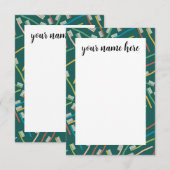 Persoonlijke notitiekaarten voor tandartsen (Voorkant / Achterkant)