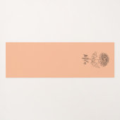 Persoonlijke november chrysant geboorte bloem yogamat (Achterkant (horizontaal))