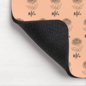 Persoonlijke november chrysanthemum geboortebloem muismat (Hoek)