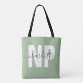 Persoonlijke NP Nurse Practitioner Afstudeer Chic Tote Bag (Achterkant)