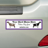 Persoonlijke Nubian Dairy Goat Bumpersticker (Op auto)