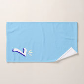Persoonlijke Nummer Zeven op Turquoise Bad Handdoek (Handdoek)