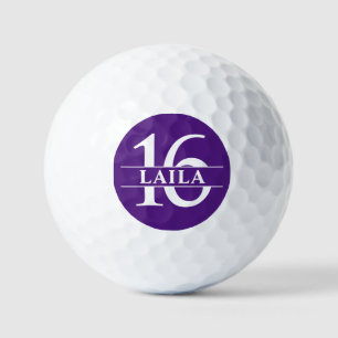 Persoonlijke Nummers Golfbal - Paars Golfballen