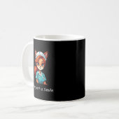 Persoonlijke Nurse Fox koffiemok - Aangepaste naam (Voorkant links)