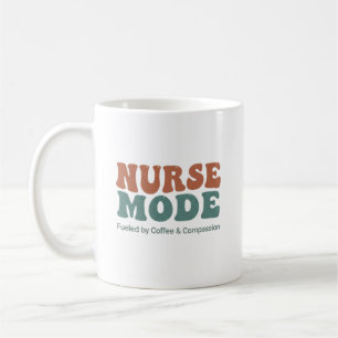 Persoonlijke Nurse Mode Retro Typografie Koffiemok
