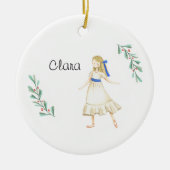 Persoonlijke Nutcracker Clara Keepomwille Keramisch Ornament (Voorkant)
