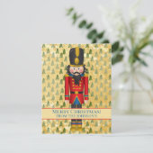 Persoonlijke Nutcracker Foto Kerstmis Kaart (Staand voorkant)