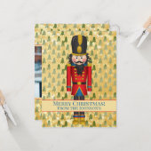Persoonlijke Nutcracker Foto Kerstmis Kaart (Voorkant / Achterkant in situ)