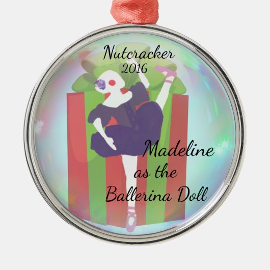 Persoonlijke Nutcracker Ornament - Ballerina Doll (Voorkant)