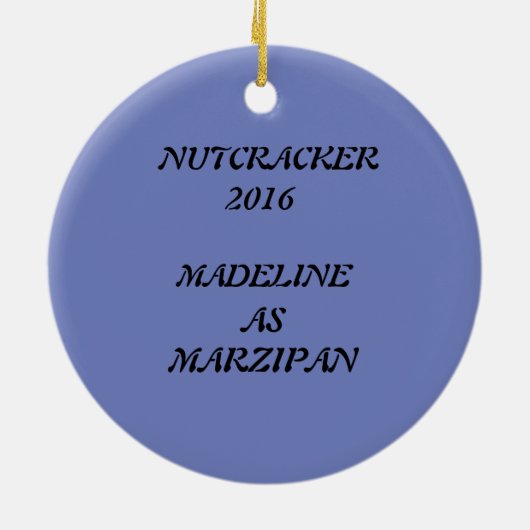 Persoonlijke Nutcracker Ornament - Marzipan (Achterkant)