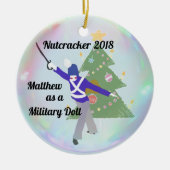 Persoonlijke Nutcracker Ornament - Militaire Doll (Voorkant)