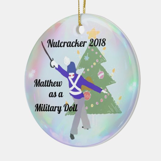 Persoonlijke Nutcracker Ornament - Militaire Doll (Links)