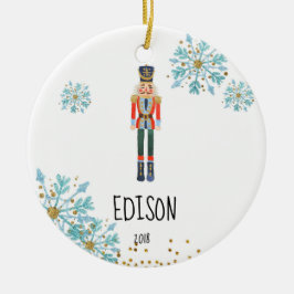 Persoonlijke Nutcracker Ornament voor Baby Boy