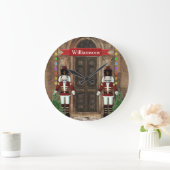Persoonlijke Nutkraker Holiday Art Wall Clock Grote Klok (Huis)