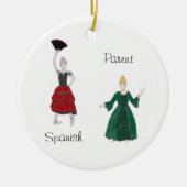 Persoonlijke Nutkraker Spaans/Ouderlijk Keepomwill Keramisch Ornament (Voorkant)