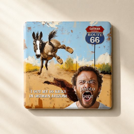 Persoonlijke Oatman Route 66 Foto Magneet