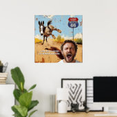 Persoonlijke Oatman Route 66 Foto Poster (Thuiskantoor)