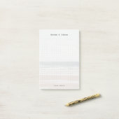 Persoonlijke oceaan esthetische punt raster post-it® notes (Op bureau)