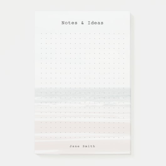 Persoonlijke oceaan esthetische punt raster post-it® notes (Voorkant)