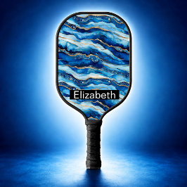 Persoonlijke Ocean Jeweled Agate Pickleball Paddle