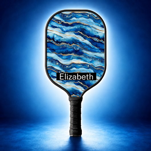 Persoonlijke Ocean Jeweled Agate Pickleball Paddle