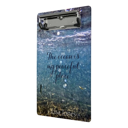 Persoonlijke Ocean Underwater Mini Clipboad Klembord (Angled2)