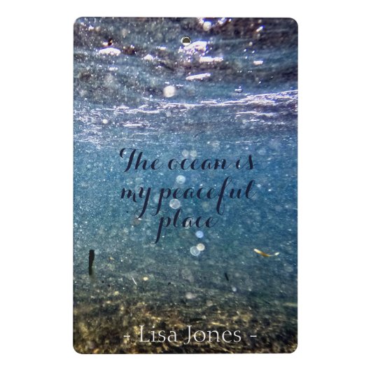 Persoonlijke Ocean Underwater Mini Clipboad Mini Klembord (Achterkant)