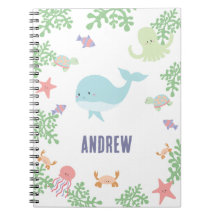 Persoonlijke Oceandieren Cute Walvis Kids Pastel