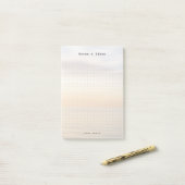 Persoonlijke oceanzonsondergang esthetische stippe post-it® notes (Op bureau)