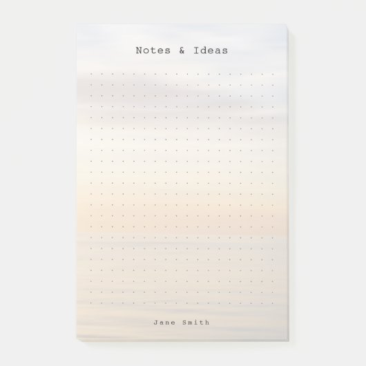 Persoonlijke oceanzonsondergang esthetische stippe post-it® notes (Voorkant)