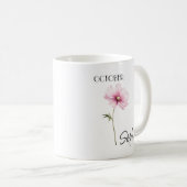 Persoonlijke October Bloem Koffiemok (Voorkant rechts)