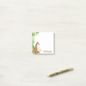 Persoonlijke Oerwoud Safari Giraffe Post-it® Notes (Op bureau)