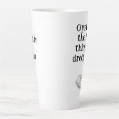 Persoonlijke Oester Vissers Latte Mok (Voorkant)
