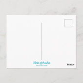 Persoonlijke Oever van het Paradijs Strandstad Briefkaart (Achterkant)
