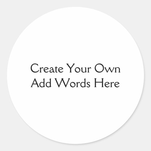 Persoonlijke of zakelijke Creëer Uw eigen doe-het- Ronde Sticker (Voorkant)