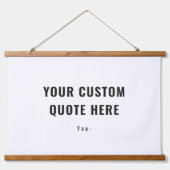 Persoonlijke offerte of Gezegde Familie Gift Idee Hangend Wandkleed (Voorkant)