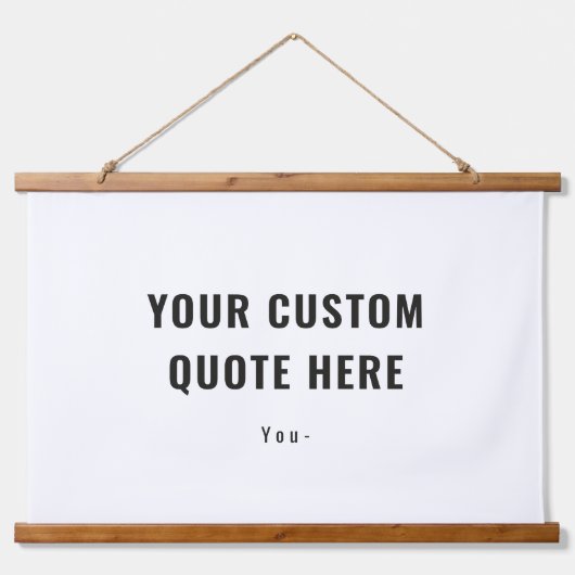 Persoonlijke offerte of Gezegde Familie Gift Idee Hangend Wandkleed (Voorkant)