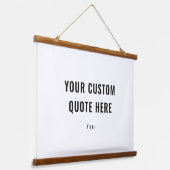 Persoonlijke offerte of Gezegde Familie Gift Idee Hangend Wandkleed (Gebogen)