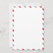 Persoonlijke officiële brief aan Kerstman Noordpoo Kaart (Achterkant)